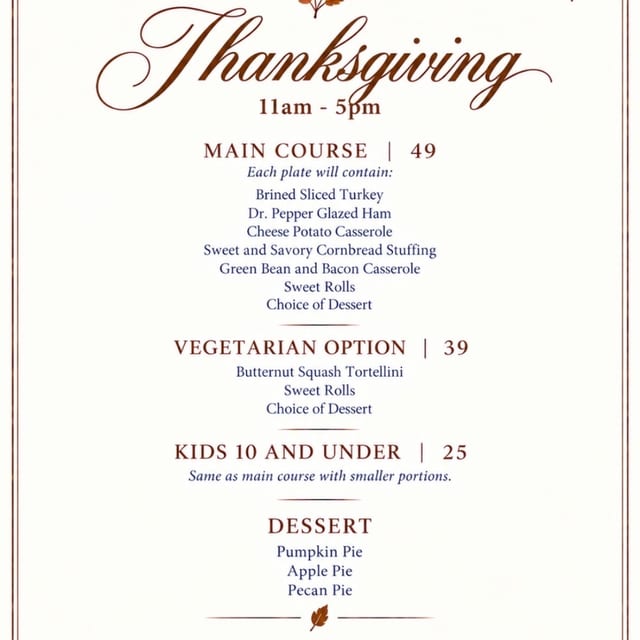 Thanksgiving Barton House
