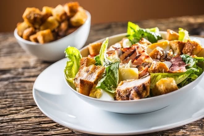 Salad - Chicken Caesar.